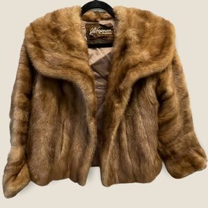 JW Robinson California Mink Fur Coat Stole